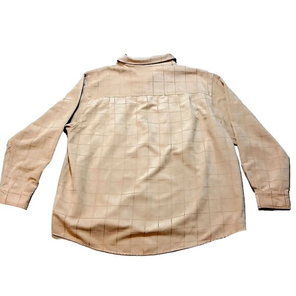 George Sueded Mens Shirt Button Front 2 Pocket Long Sleeve Big & Tall Size 2XL - Picture 2 of 6